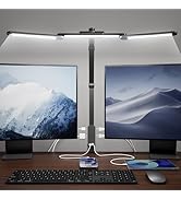 SUPERDANNY LED Desk Lamp with Power Strip (6 Outlets, 1 USB, 1 Type-C) for Home Office, Desk Ligh...