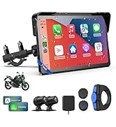 WonVon 7 Inch Motorcycle Carplay GPS Navigation System with Apple Carplay and Android Auto Portab...