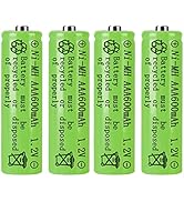 Cotchear 1.2V AAA Rechargeable Battery, AAA 700mAh Rechargeable Ni-MH Batteries 4 Pcs AAA Battery...