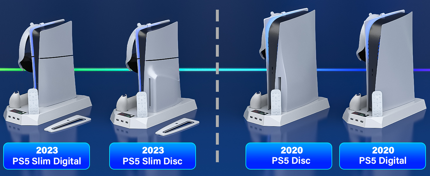 ps5 slim cooing station with controller charger