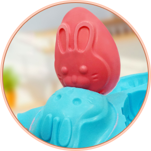 bunny egg molds