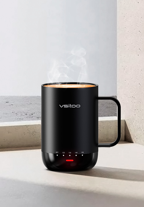 AI self heating mug