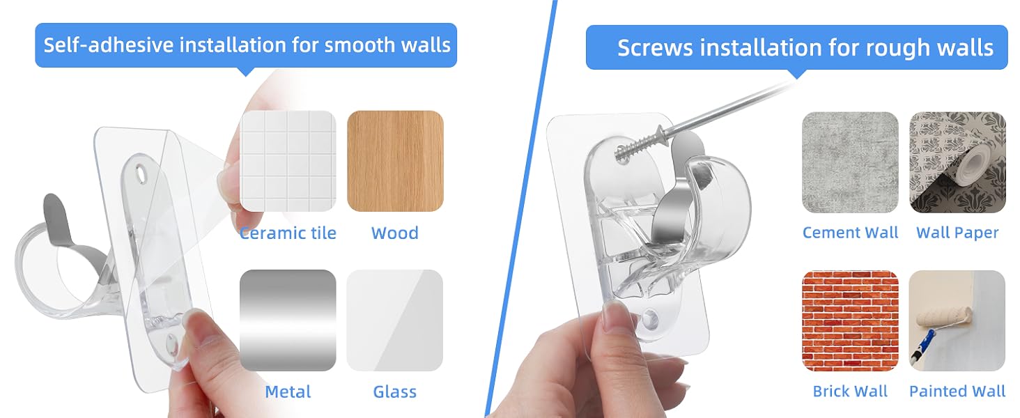 curtain rod brackets