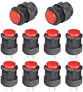 RuoFeng 4 Pin Push Button Switch R16-503AD OFF-ON LED Light Self-locking Latching Push Button Swi...