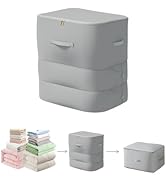 Ultra Space Saving Self Compression Organizer, 2025 New 3-Layer Zipper Large Capacity Storage Bag...