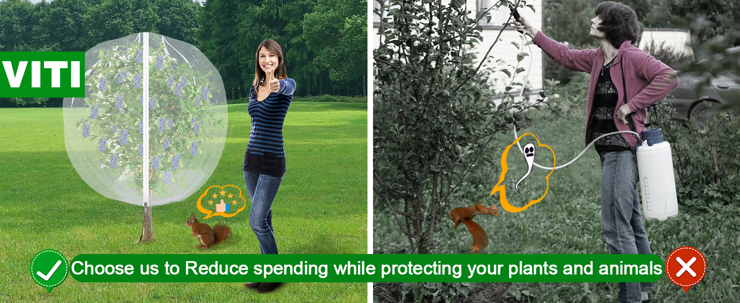 Fruit Trees Netting Zipper