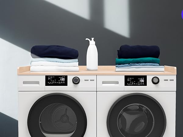 Light Wood Washer/Dryer Countertop