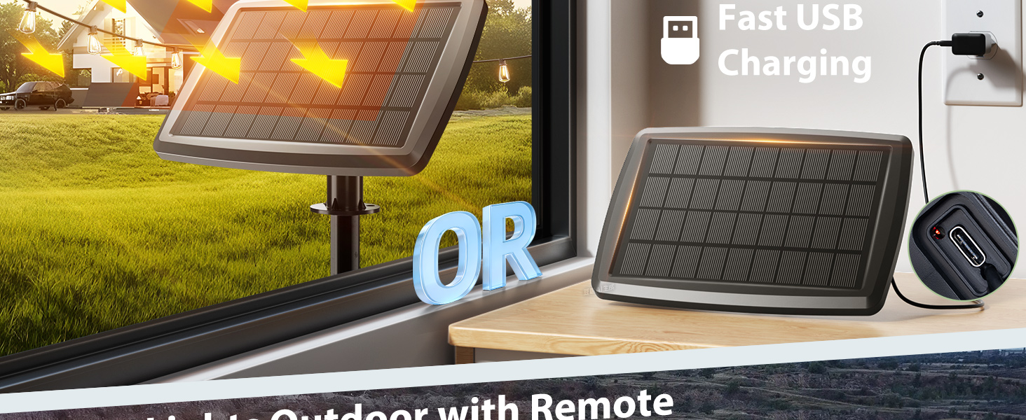 solar string lights outdoor waterproof