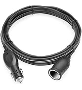 BESTEK 12.1ft/3.7m 12V 24V Cigarette Lighter Extension Cord, 12AWG Heavy Duty Cigarette Lighter C...