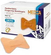Flexible Fabric Bandages - Flex Fabric Adhesive Bandages Finger-Tip Bandages for Finger Care and ...