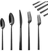 20-Piece Silverware Flatware Set, Stainless Steel Cutlery Set, Mirror Polished Utensils for 4, In...