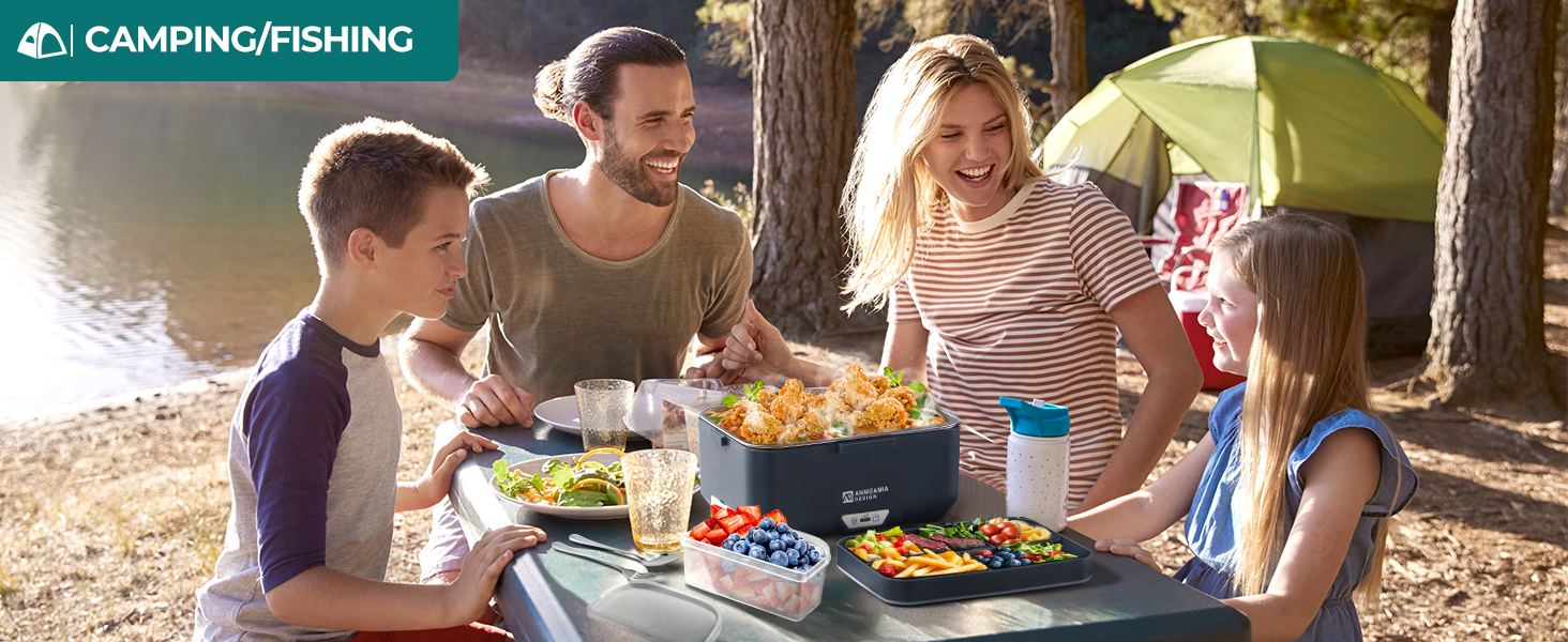 Electric lunch box good for camping or fishing.