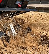 MZK 40V 12-inch Cordless Garden Tiller, Battery Powered Garden Cultivator, 2 * 4.0Ah Battery and ...