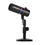 COMICA EJoy D10 XLR/USB-C Dynamic Microphone for Podcasting Recording, Wired Live Streaming Mic w...