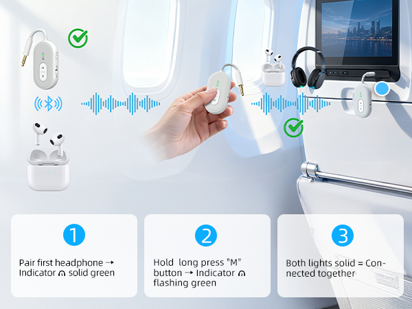 3.5mm bluetooth adapter bluetooth transmitter for headphones airplane bluetooth