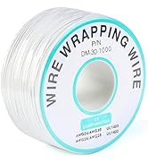 JESSINIE White Electronic Wire DM-30-1000 Wire Wrapping Wire 30 AWG Single Core Wire Circuit Boar...