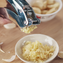 garlic press mincer crusher garlic stainless steel press chopper