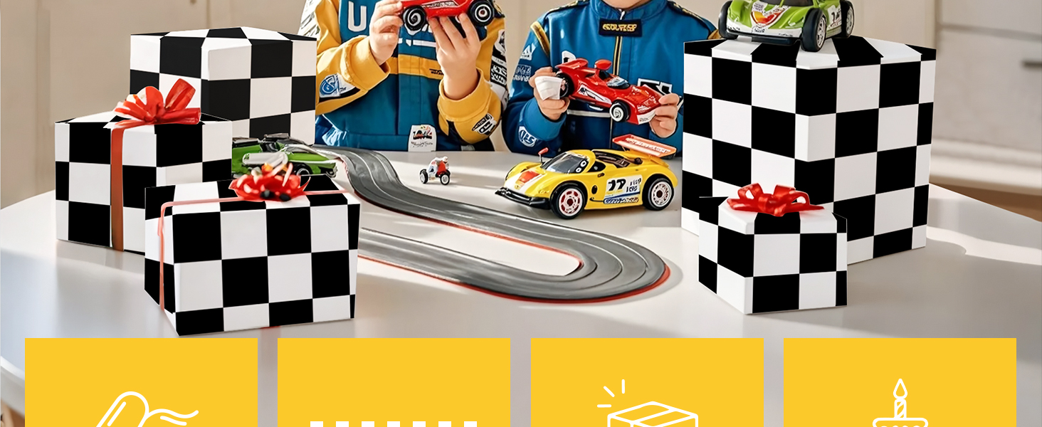 WRAPAHOLIC Checkered Flag Wrapping Paper 