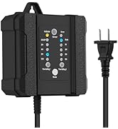 100W Outdoor Low Voltage Transformer, Outdoor Landscape Lighting Transformer with Timer and Photo...