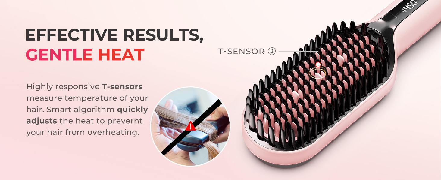 hair straightener brush