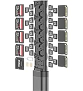 BUDI Pop-up Design 30 Slots Memory Card Case Crush &amp; Shockproof Wallet for 27 Micro SD SDXC SDHC ...