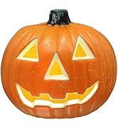 iplusmile Halloween Pumpkin Lights Decorations, Garden Statues Outdoor Decor Pumpkin Figurine Lig...