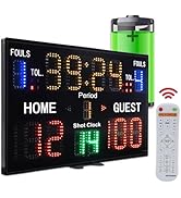 YZ LED Basketball Scoreboard with Shot Clock, Digital Scoreboard with Remoe, Electronic Scoreboar...