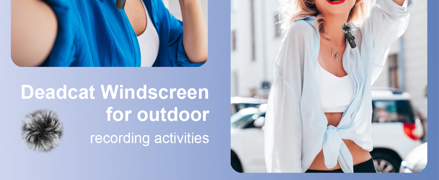 Wireless Lavalier Microphones for iPhone