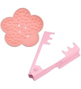 UBANU Rose Stem Leaf Thorn Stripper Pink Soft Glue and Steel Thorn Stripping Tool Kit for Rose Fl...