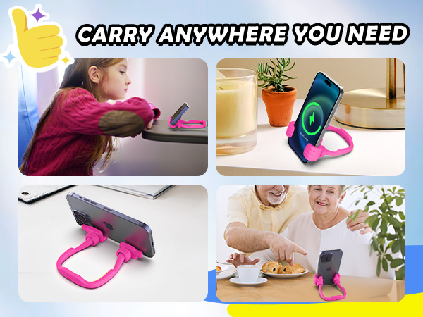 Christmas Stocking Stuffers for Teens Girls Women Cell Phone Holder Thumbs Up Lazy Phone Holder