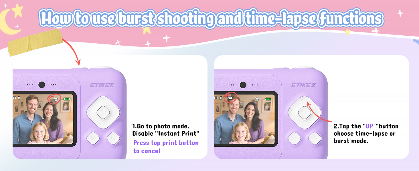 kids camera for kids Christmas gifts for 10 year old girl instant camera kids camera instant print