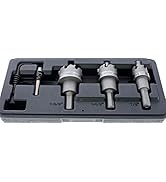 IDEAL Electrical 36-311 TKO 4 Pcs Hole Cutter Kit Carbide Hole Cutter Set, Smooth Start Pilot Bit...