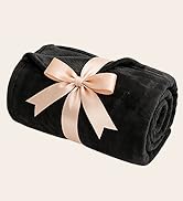 BEDELITE Fleece Blanket Black Throw Blankets for Couch &amp; Bed, Luxury Plush Cozy Fuzzy Blanket 50x...