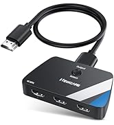 [Upgrade]NEWCARE HDMI Switch 3 in 1 Out, 4K@60Hz HDMI 2.0 Switch Splitter with 2.6FT HDMI Cable, ...