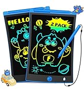 TEKFUN 2 Pack LCD Writing Tablet with Stylus, 8.5in Erasable Doodle Board Mess Free Drawing Pad f...