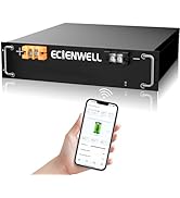 48V(51.2V) 100Ah Lithium LiFePO4 Battery, ECIENWELL 8000+ Deep Cycle Battery with 100A BMS, 5120W...