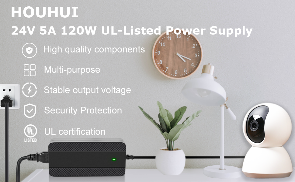24 volt 5a power supply ul listed
