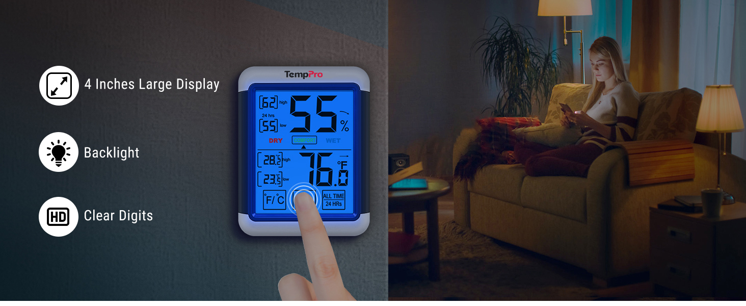 humidity sendor humidity gauge room thermometer temperature and humidity monitor