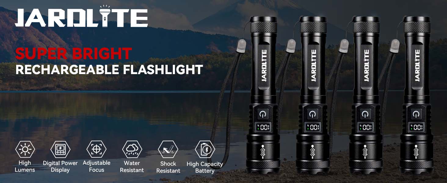 rechargeable flashlights high lumens