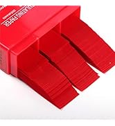 300 Sheets Dental Articulating Paper Strips, 55x18mm - Thin Red Color Test Papers for Accurate Oc...