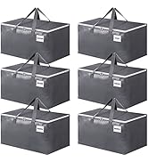 BlissTotes Large Moving Boxes with Zippers &amp; Handles Moving Supplies with lids, Heavy Duty Totes ...