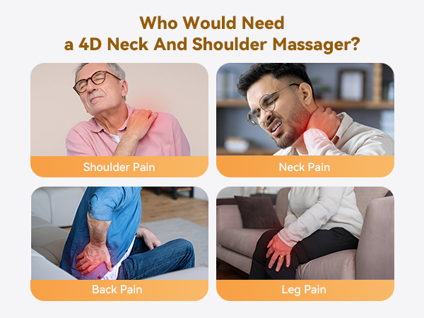 4d neck and back massager