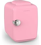 CROWNFUL Mini Fridge, 4 Liter/6 Can Portable Cooler and Warmer Personal Refrigerator for Skin Car...