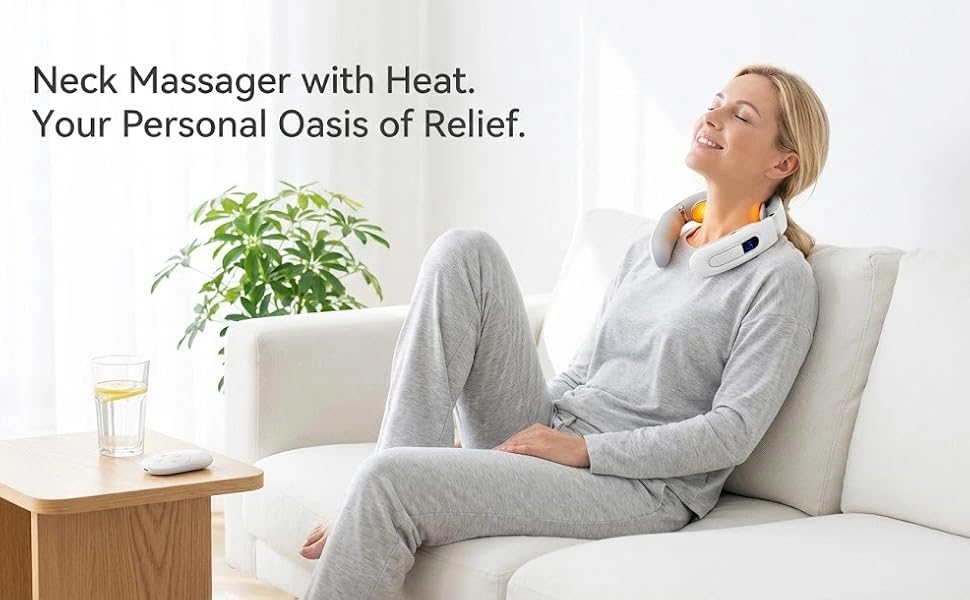 Neck Massager with Heat. Your Personal Oasis of Relief.