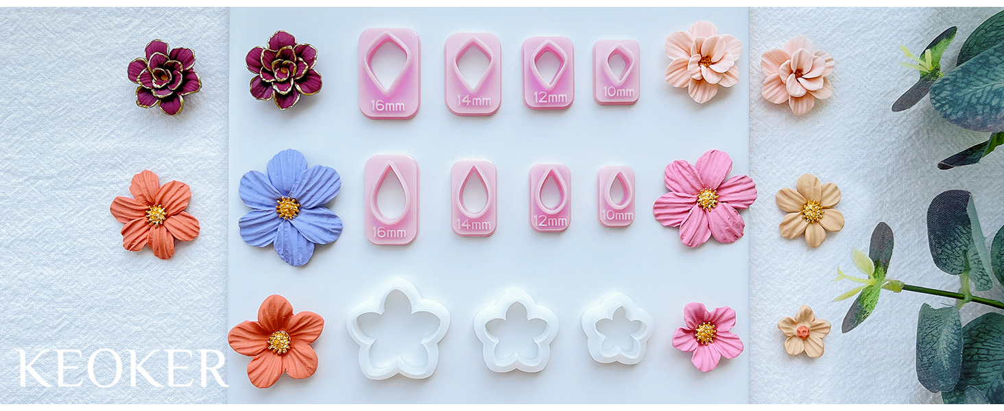 petal clay cutters