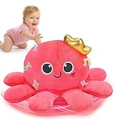 Baby Toys 6-12 Months Musical Crawling &amp; Walking Octopus Plush Light up Stuffed Animal Dancing 1 ...