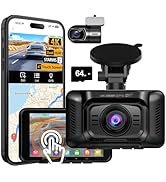 HUPEJOS 4K Dash Cam Front and Rear, Dual HDR Car Camera with STARVIS 2, Dashcams with 64GB Card, ...