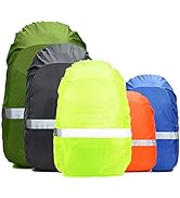 Frelaxy Hi-Visibility Backpack Rain Cover with Reflective Strip 100% Waterproof Ultralight Backpa...