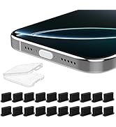 20Pcs USB C Dust Plug, Silicone Anti Dust Plug Cover + Portable Storage Box Compatible with iPhon...