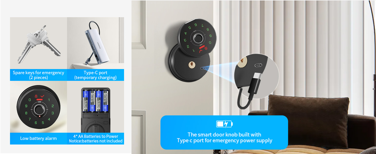 Backup power unlocking